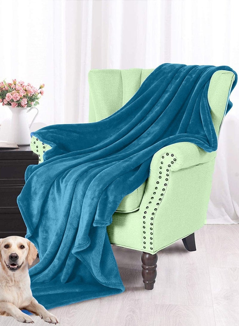 T G H Flannel Fleece Single Size 160x220cm for All Season Fluffy Blanket Warm Bed Blanket Throw for Sofa & Bed Comfortable and Soft Blanket - Image 2