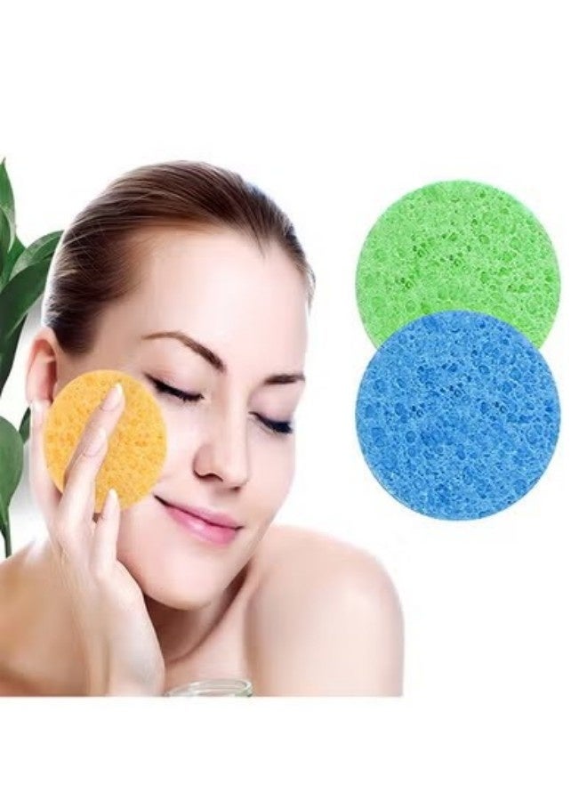 3 قطع اسفنجة تنظيف الوجه، التنظيف العميق امتصاص الماء الجيد سهولة الحفاظ على اللمسة الناعمة، القدرة على إزالة بقايا الأوساخ من الجلد والحفاظ على نظافة الجلد - Image 1