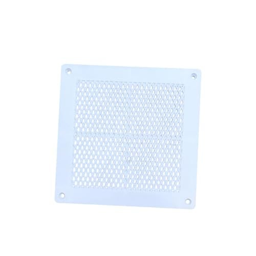 LJL Traders Wall Exhaust Fan Chimney Vent Pipe Cover Mosquito Net Dust Controller/Square Cowl Air Vent Grille Cover Ducting, Color - White, 7 Inch Square - 1 Piece - Image 1