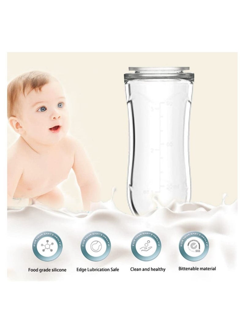 Baby Food Feeder, Feeding Set, Fruit Feeder with Different Sized Silicone Pacifiers, Mash and Serving Bowl, Infant Tableware, Bib, Gift Set 9PC - Image 3