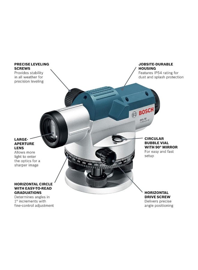 Bosch Professional GOL 32D (601068500) 120MM Optical Level - Image 3