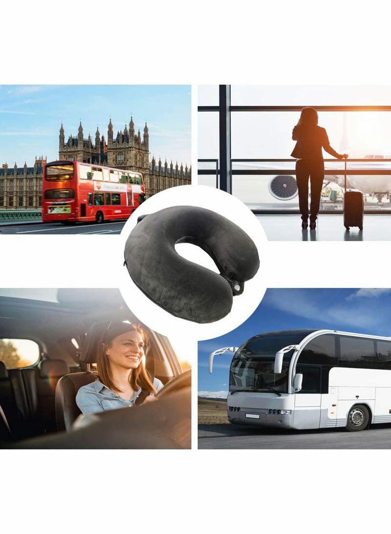 KASTWAVE Travel Pillow Airplane Neck Pillow for Traveling 100% Pure Memory Foam U Shaped Neck Pillow Washable Super Lightweight Portable Headrest Great for Airplane Chair Car Home Office - Image 4