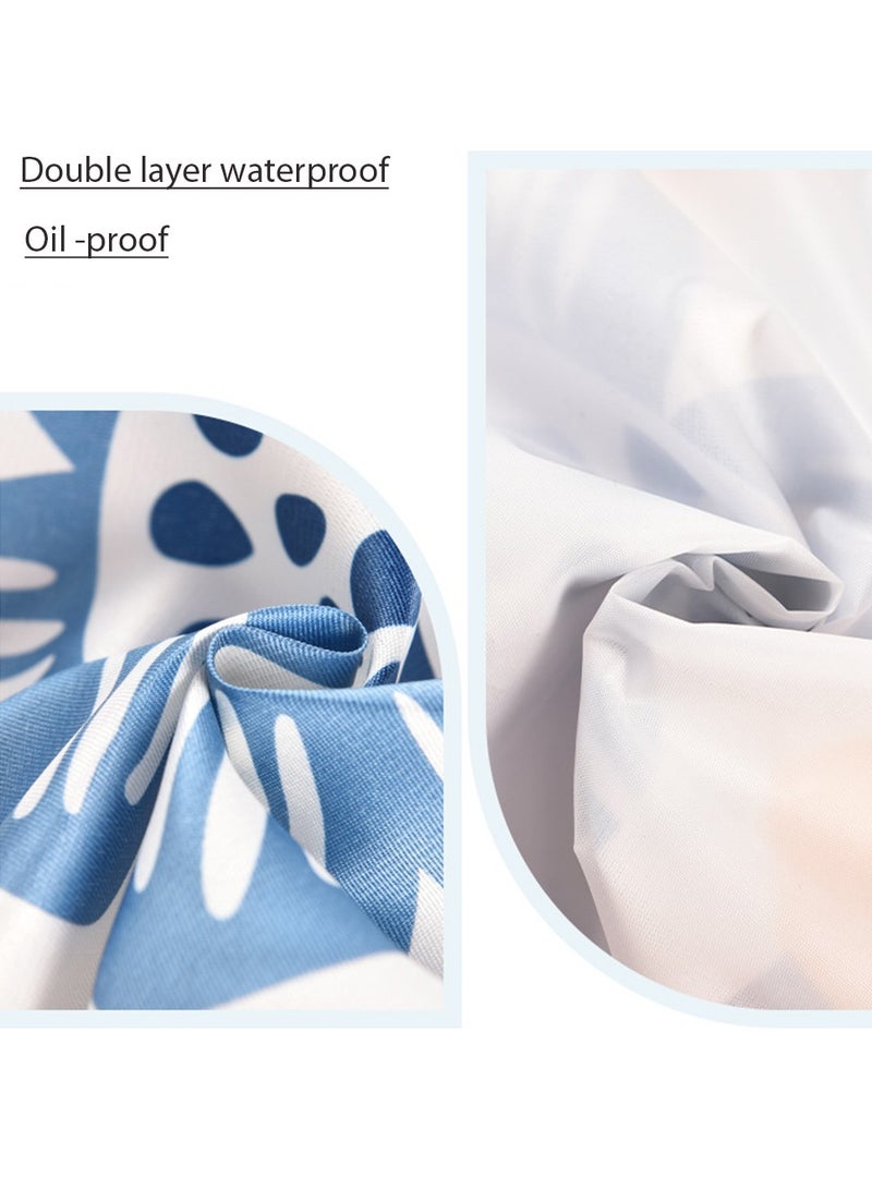 Yuwell Polyester Cooking Apron Adjustable Kitchen Apron Soft Waterproof Stainproof Chef Apron With Pocket For Women And Men Oil Proof Apron Artsy Flower - Image 5