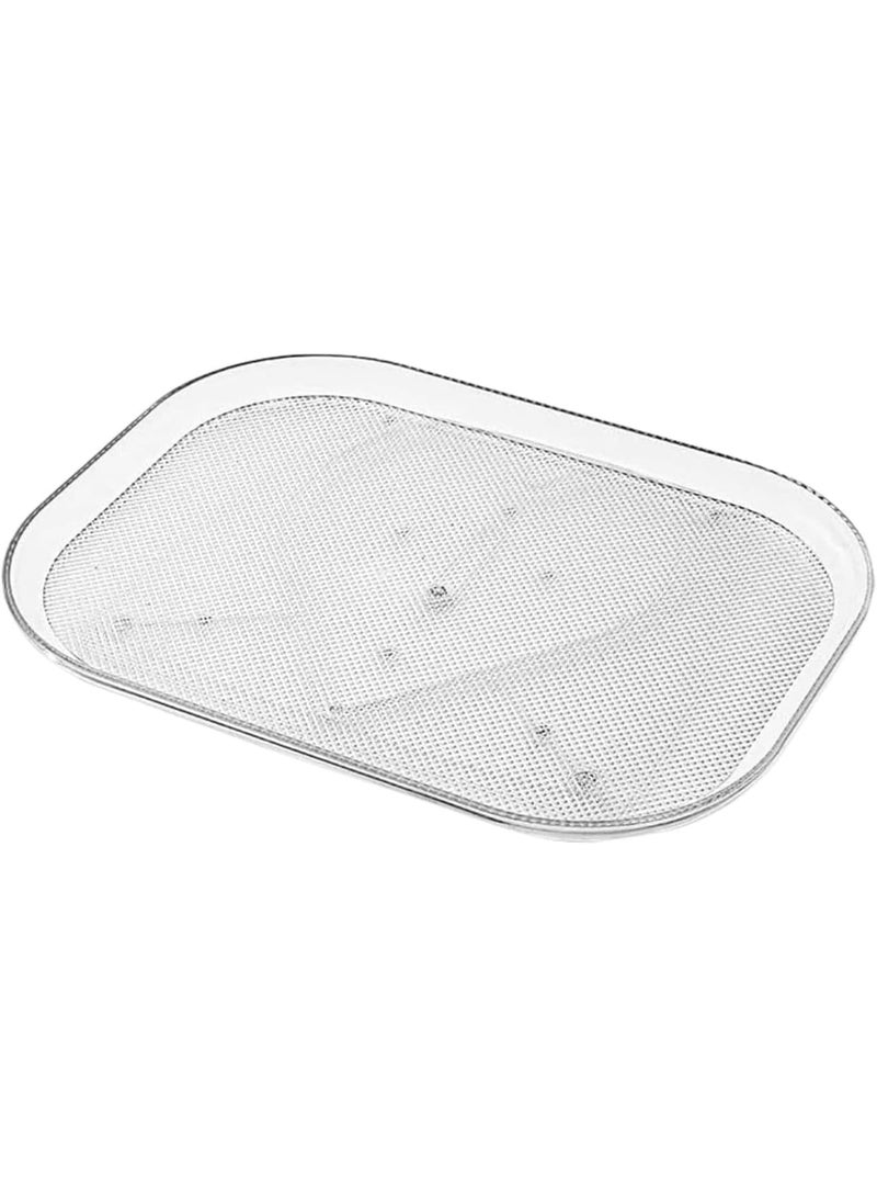Cobest Refrigerator Turntable Organizer, Clear Rectangular Fridge Organizer Storage for Kitchen Pantry Cabinet Fridge Undersink,Cabinet, Table, Pantry, Kitchen, Countertop - Image 1