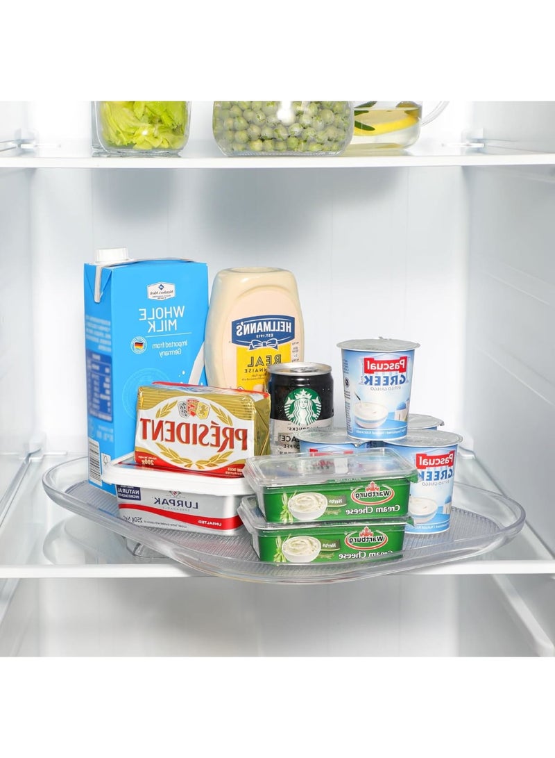 Cobest Refrigerator Turntable Organizer, Clear Rectangular Fridge Organizer Storage for Kitchen Pantry Cabinet Fridge Undersink,Cabinet, Table, Pantry, Kitchen, Countertop - Image 4