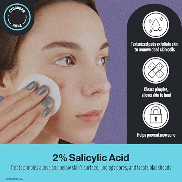 Oxy Deep Pore Acne Facial Cleansing Pads, Maximum Strength 2% Salicylic Acid Stubborn Acne Treatment, Fights Breakouts, Exfoliates, Unclogs Pores, Treats Blackheads, Dermatologist Recommended, 55 Pads - Image 3