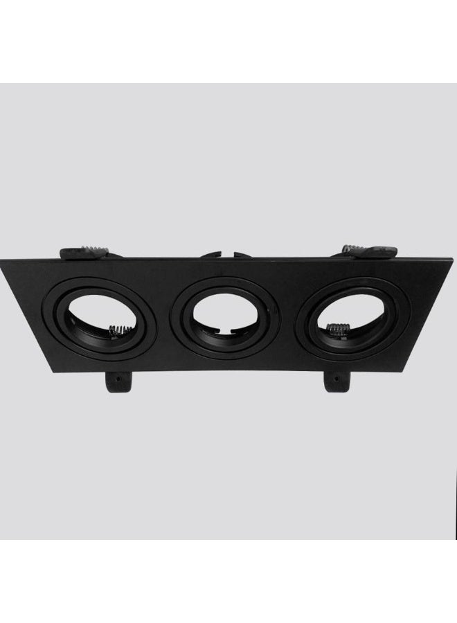 تي ام فريم سبوت لايت ثلاثي مستطيل ضد التوهج اسود بمقاس 26cmX9cm يعطي الانطباع والمنظر الجميل - Image 3