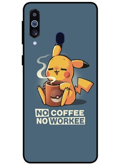 EYE CATCH Protective Case Cover For Samsung Galaxy M40 Smart Series Printed Protective Case Cover for Samsung Galaxy M40 No Coffee No Workeee  - Image 1