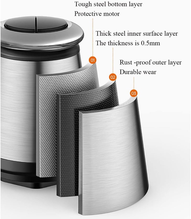 FEELING MALL Electric Food Processor For Kitchen - Vegetable Chopper -2L Stainless Steel and Glass Bowl For Food Chopper, Meat Mincer, Vegetables, Onion Slicer Dicer, Fruit and Nuts Blender - Image 4