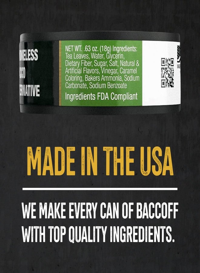 BACC OFF 1 Can, BaccOff Apple Pouches, Black Tea Base with Crisp, Sour Apple and Dark, Classic Flavors, 16 Pouches - Image 2