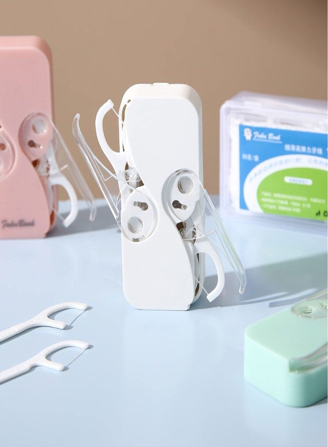 Setaria Viridis Dental Floss Picks Dispenser Portable Flossers Dispenser Automatic Pop-up Floss Boxes Adult Floss Sticks Case with 62 Count Extra Dental Flossers for Cleaning Teeth - Image 5