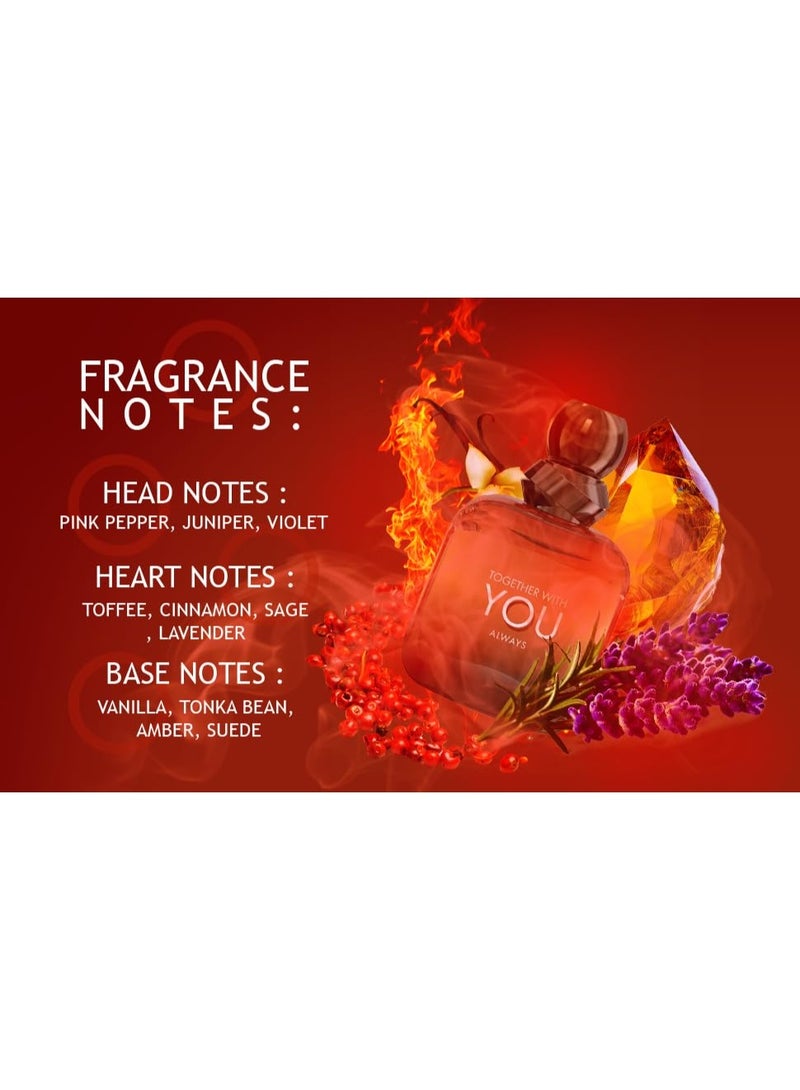 Mirada Together With You Amber Eau De Parfum For Men 100ml - Image 2