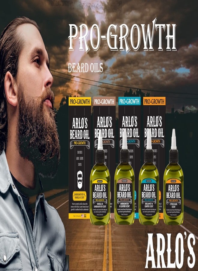 Arlo's Pro Growth Beard Oil - Bergamot Juniper 2.5 oz. - Promotes Beard Hair Growth - Image 4