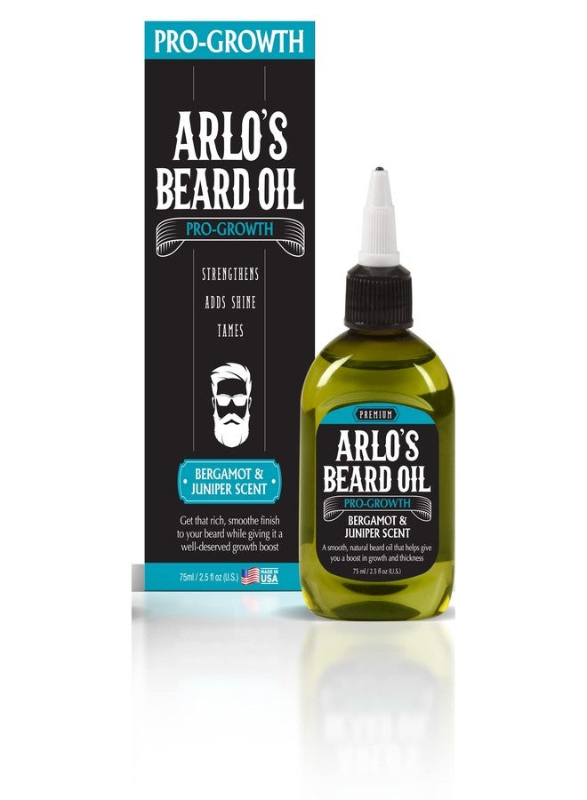 Arlo's Pro Growth Beard Oil - Bergamot Juniper 2.5 oz. - Promotes Beard Hair Growth - Image 5