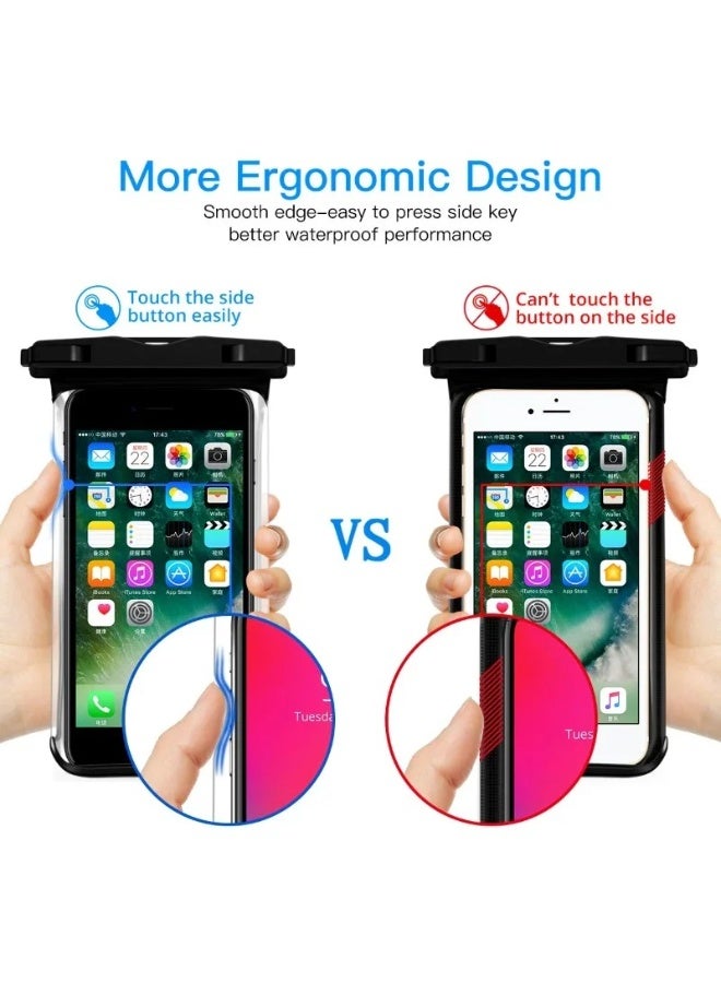 1pc Black Waterproof Phone Case Universal Swimming Water Proof Bag Underwater Phone Protector Pouch Cover for Cases - Image 5