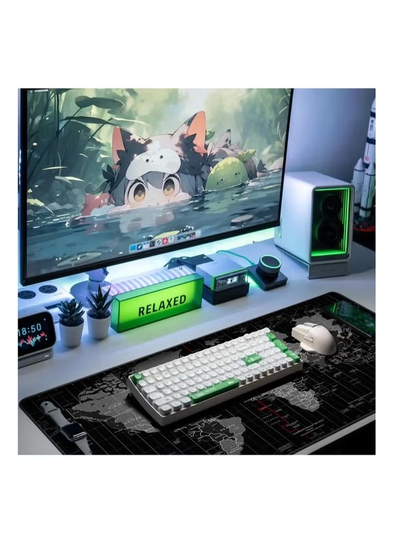 Large World Map Mouse Pad 900*400*3mm Laptop Gaming Play Mat Office Desk Mat - Image 4