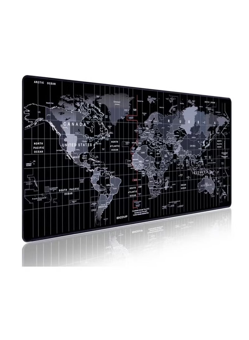 Large World Map Mouse Pad 900*400*3mm Laptop Gaming Play Mat Office Desk Mat - Image 5