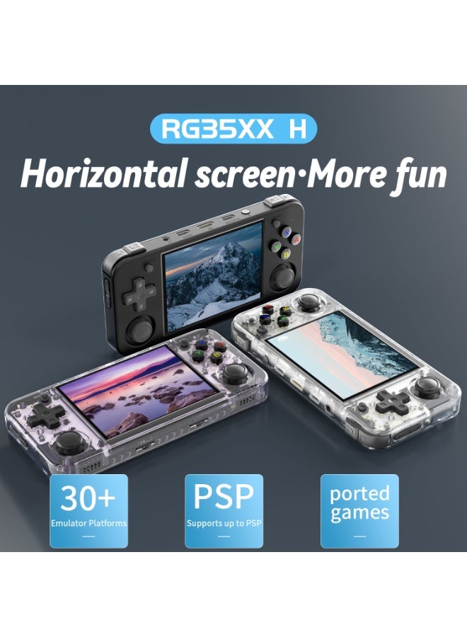 ANBERNIC  RG35XX H Retro Portable Game Console, Support 5G HDMI TV Output, WiFi, Bluetooth 4.2, 3.5" IPS Screen, Built-in Linux System with 64G TF Card 5515 Games Black - Image 2