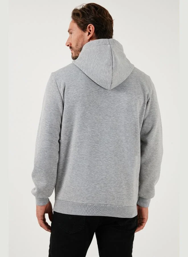 Buratti  Buratti Regular Fit Hooded Sweatshirt with Kangaroo Pocket, Soft Fleece Lining, Men's Sweatshirt 5905281 for Men | Best Price UAE
