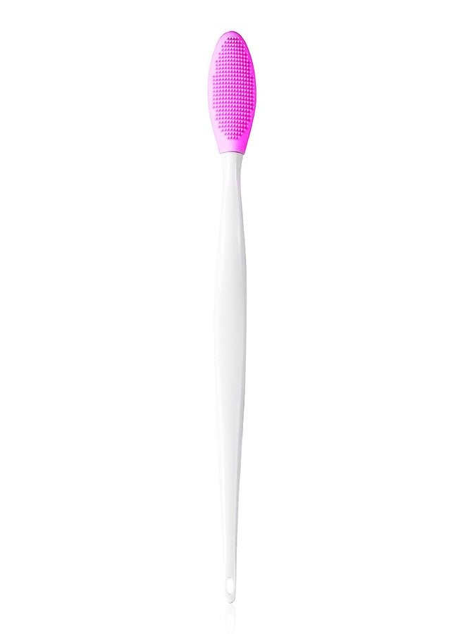 Gleva Silicone Skincare Lip/Nose Exfoliator Deep Cleaning Blackhead Remover Facial Cleansing & Face Scrubber Brush, Double-sided Soft Lip Brush for Smoother and Fuller Lip Appearance Pack of 1 (Rose Red) - Image 1