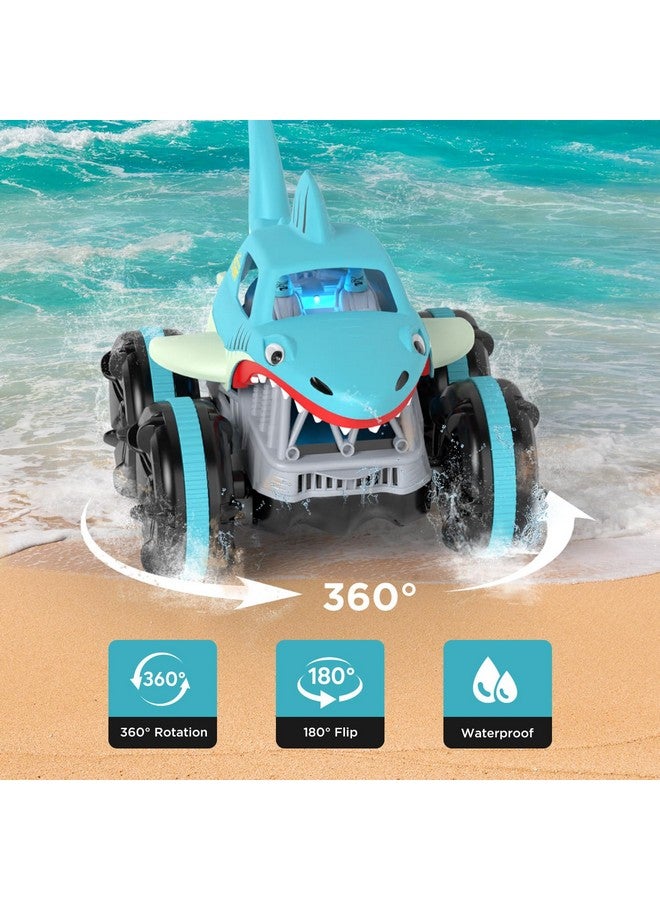 ماكس ترونيك سيارة برمائية بتحكم عن بعد، 2.4 جيجا هرتز، 4WD، مقياس 1:14، شاحنة وحشية مقاومة للماء لجميع التضاريس، قارب Rc، سيارة سمكة قرش، ألعاب للأولاد والبنات من سن 3 إلى 12 عامًا - Image 4