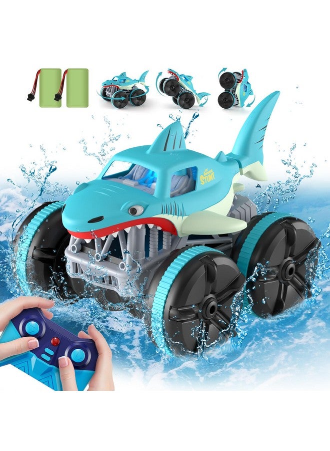 ماكس ترونيك سيارة برمائية بتحكم عن بعد، 2.4 جيجا هرتز، 4WD، مقياس 1:14، شاحنة وحشية مقاومة للماء لجميع التضاريس، قارب Rc، سيارة سمكة قرش، ألعاب للأولاد والبنات من سن 3 إلى 12 عامًا - Image 1