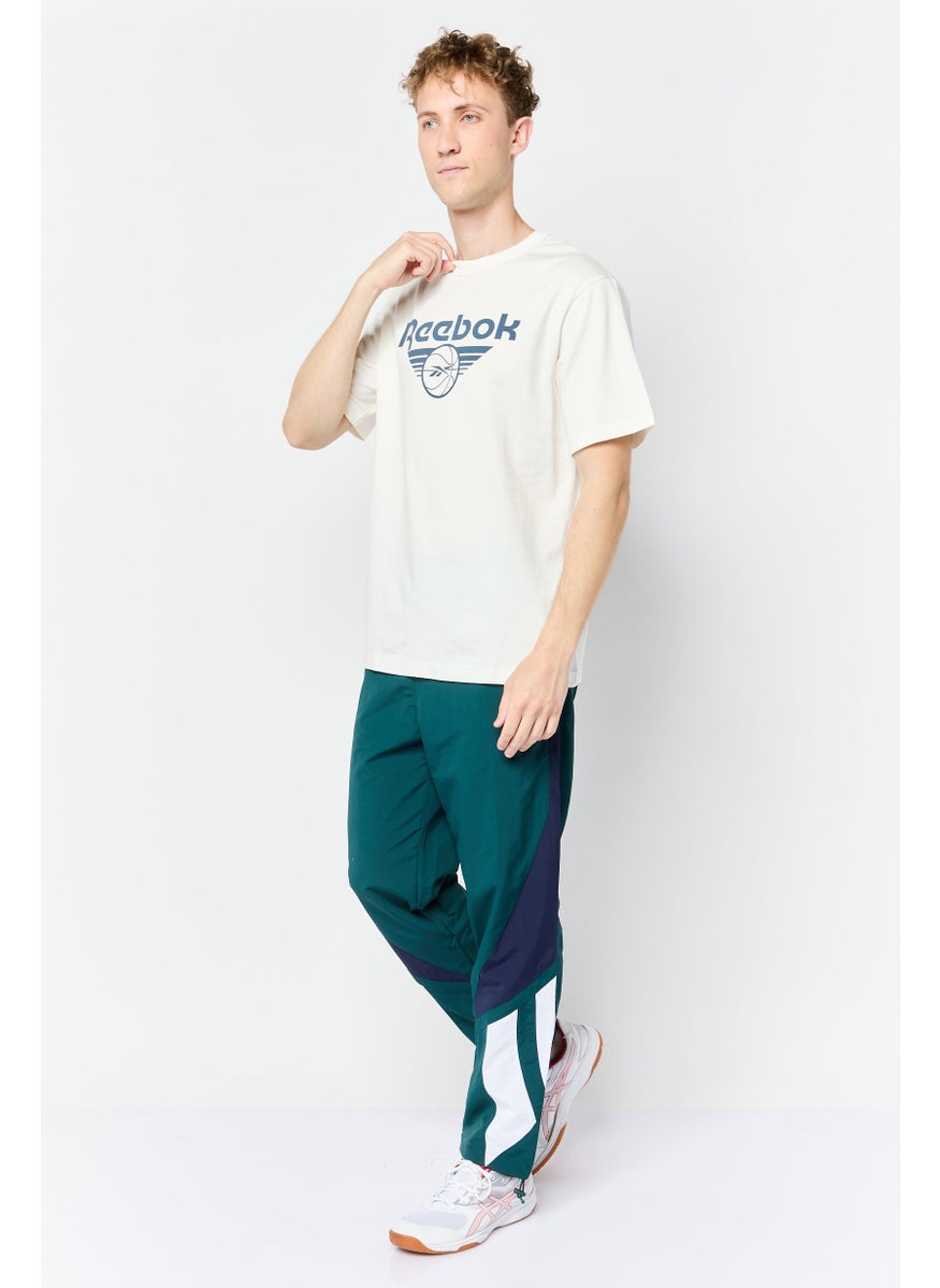 Reebok Men Sportswear Fit Short Sleeve Outdoor T Shirt, White  - Image 2