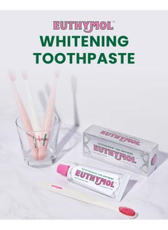 Euthymol EUTHYMOL Whitening Toothpaste (3.7fl oz) - Stain Removal in 2 Weeks, Long-Lasting Freshness for Sensitive Gum & Teeth. Bad Breath, Cavity Prevention. Recyclable Aluminum Tube  - Image 2