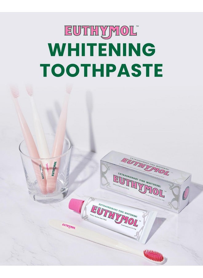 Euthymol EUTHYMOL Whitening Toothpaste (3.7fl oz) - Stain Removal in 2 Weeks, Long-Lasting Freshness for Sensitive Gum & Teeth. Bad Breath, Cavity Prevention. Recyclable Aluminum Tube  - Image 2