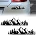 ZOKYUYS 2PCS Vinyl Snow Mountain Tree Decal Mountains Graphic Logo Car Trunk Tailgate Sticker Black Premium Badg Suitable for Most Cars Decoration Automotive Waterproof Body Decal - Image 2