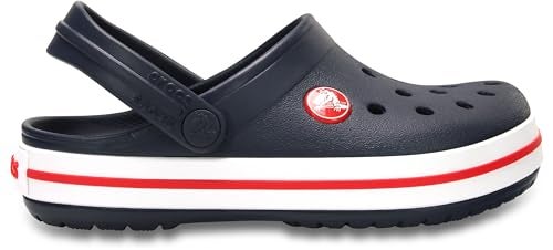 Crocs Unisex-Child Crocband Clogs (Todder Shoes), Navy/Red, 6 Toddler - Image 5