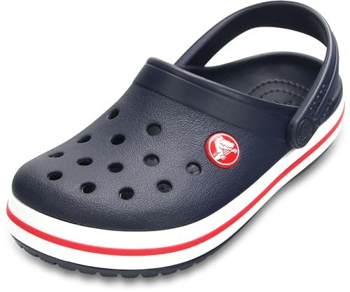 Crocs Unisex-Child Crocband Clogs (Todder Shoes), Navy/Red, 6 Toddler - Image 3