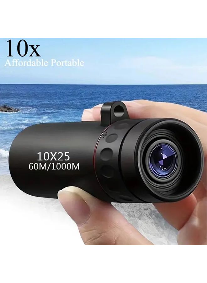 Portable 10X25 HD Manual Focus Telescope for Birdwatching Stargazing Hunting - Image 5