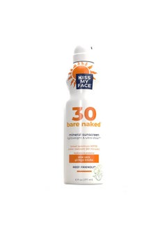 Bare Naked Mineral Sunscreen Spray Spf 30 Reeffriendly And Waterresistant Mineral Spray Sunscreen 6 Oz Spray Can (Pack Of 1)
