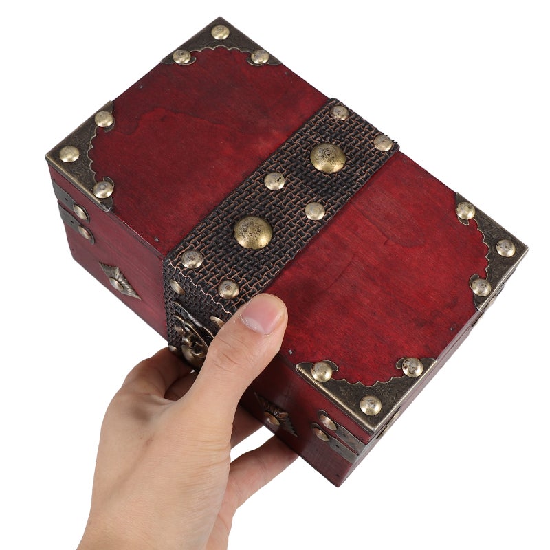 Retro Treasure Chest For Jewelry Storage And Keepsakes For Wedding Memories Decorative Box - Image 5