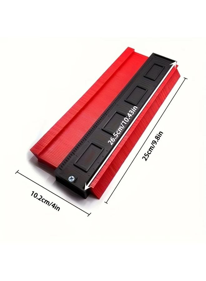 10 Inch Blue Contour Gauge Precision Woodworking Template Irregular Shape Duplicator - Image 3