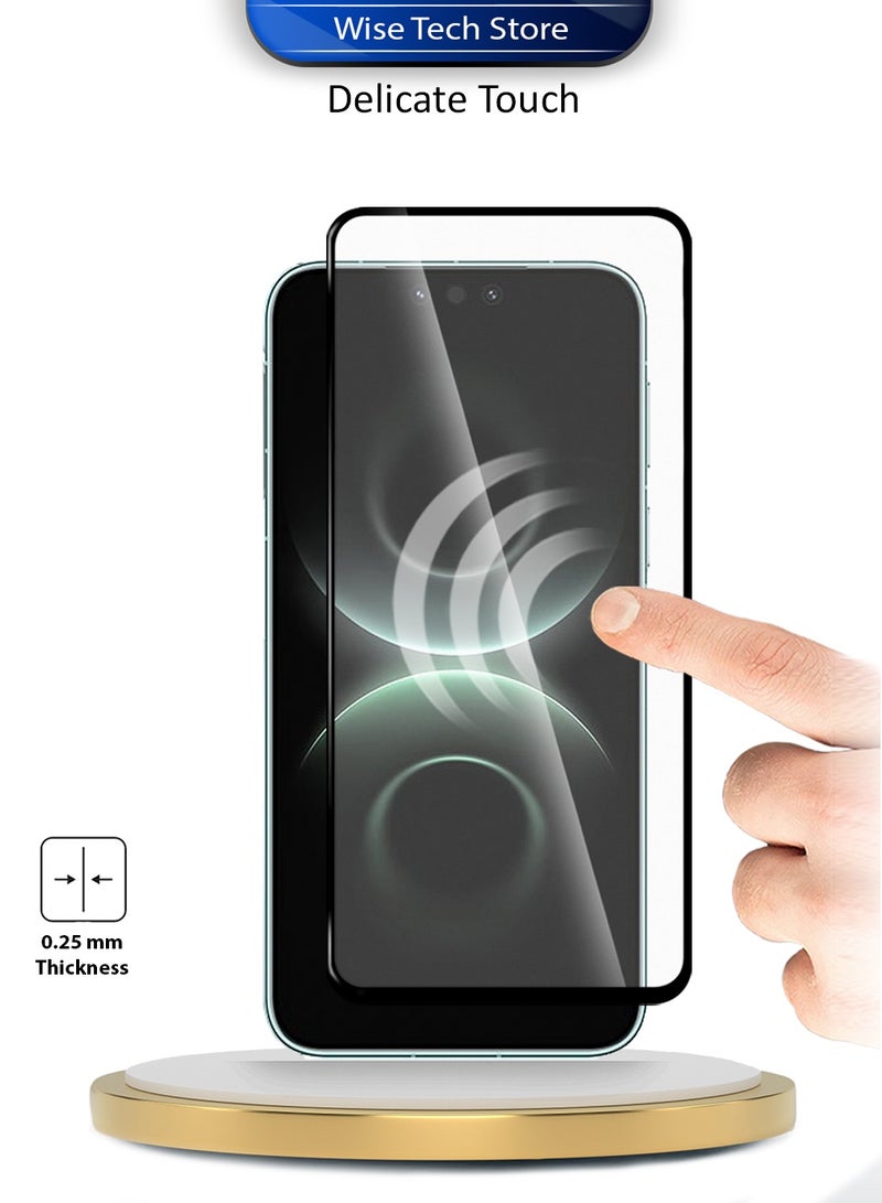 Wtech Huawei Mate 80 Pro Max 5G 2025 Premium E2E Series Full Glue Full Cover Tempered Glass Screen Protector (MSGECN) - Clear/Black - Image 4