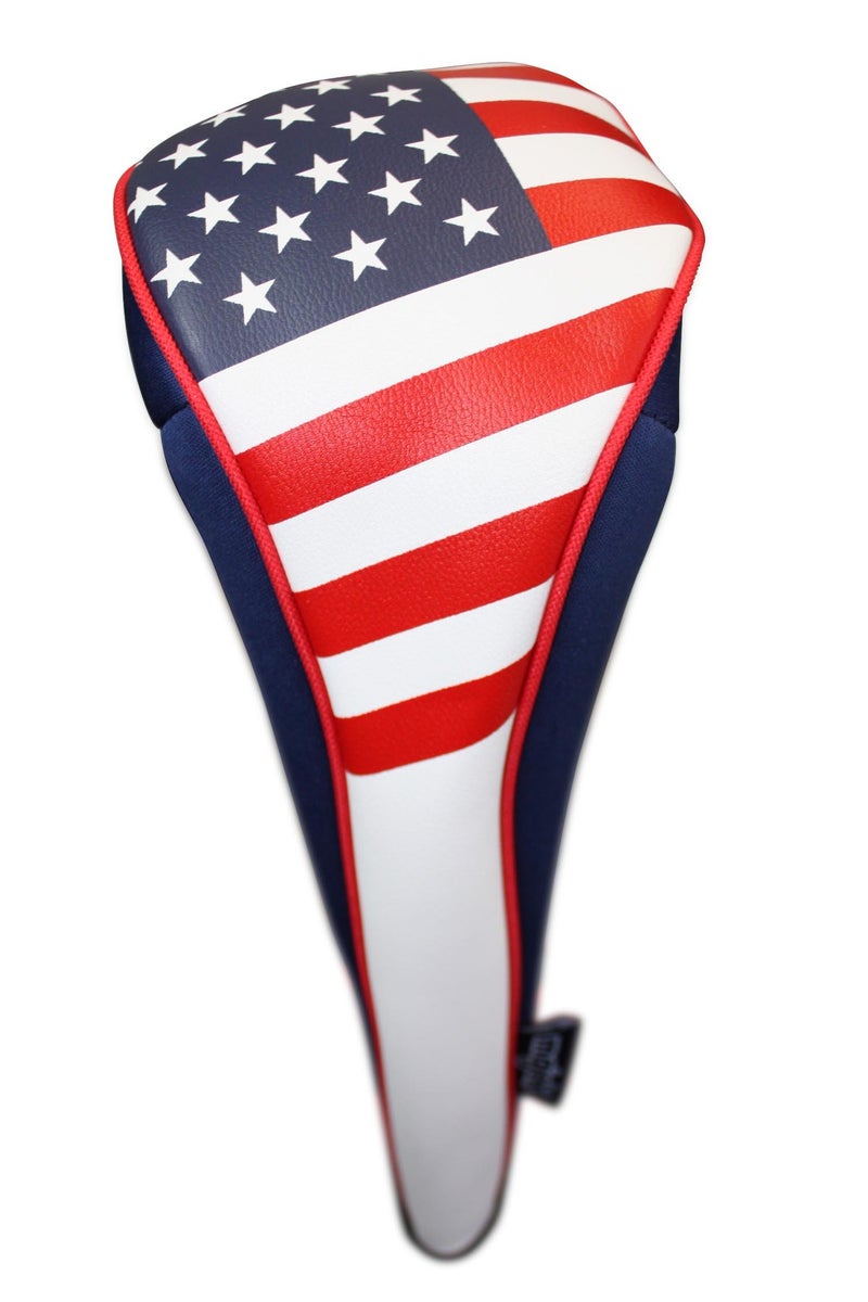 Majek Usa Patriot Golf Zipper Head Covers Driver #1 Headcover Neoprene - Image 1