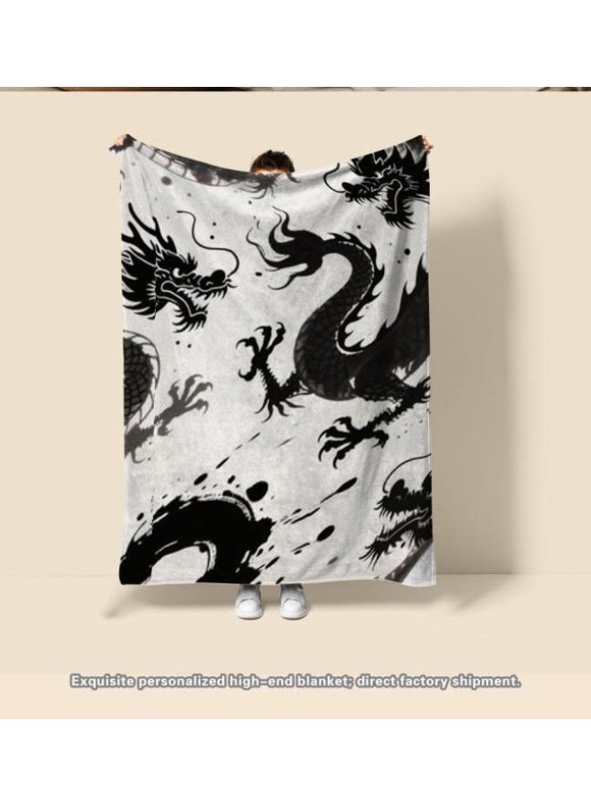 عام بطانية رقيقة من الفانيلا الكرتونية للأطفال والرضع (دافئة ومريحة، ومناسبة للنوم والألعاب) 70 سم * 100 سم - Image 1