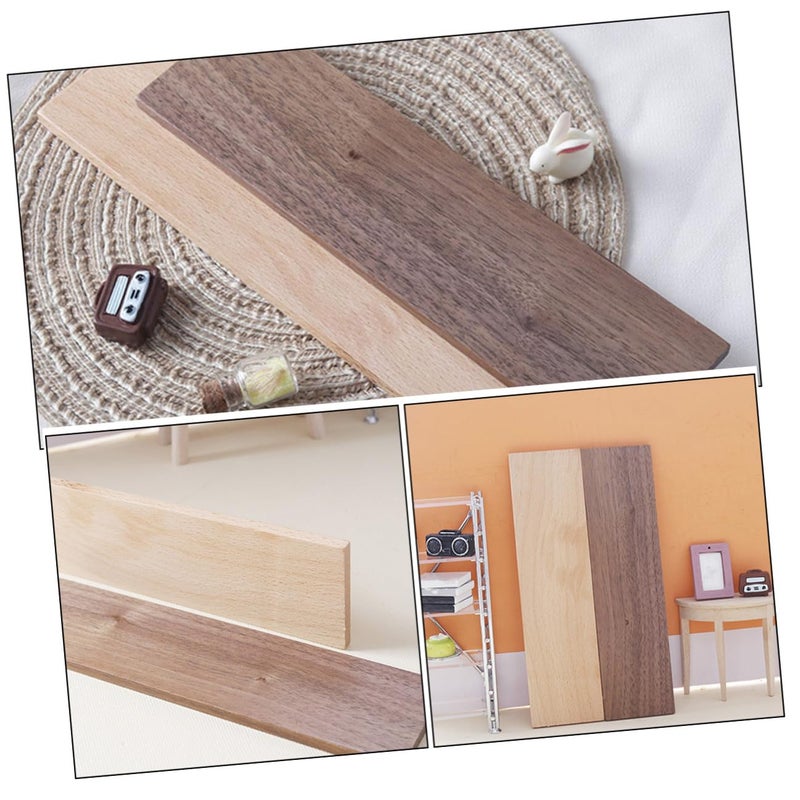 6 Inch Scale Walnut and Beech Wood Dollhouse Accessories for Miniature Home Decoration - Image 4