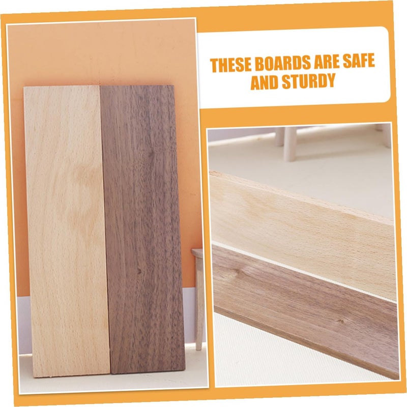 6 Inch Scale Walnut and Beech Wood Dollhouse Accessories for Miniature Home Decoration - Image 5