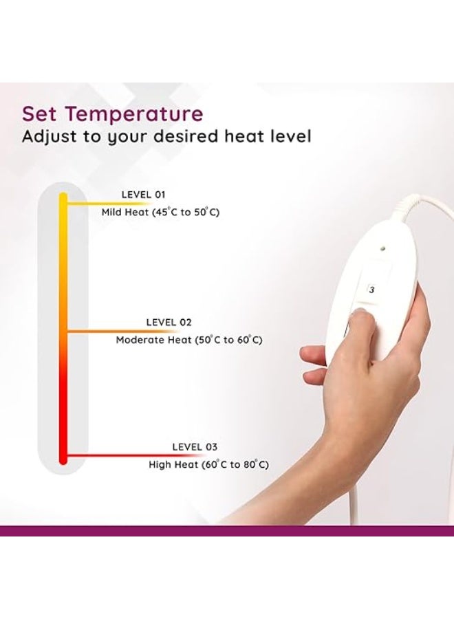 Electric Heating Belt for Orthopedic Support – Adjustable Temperature Controller – Pain Relief for Back, Neck, Shoulders & Knees - Image 4