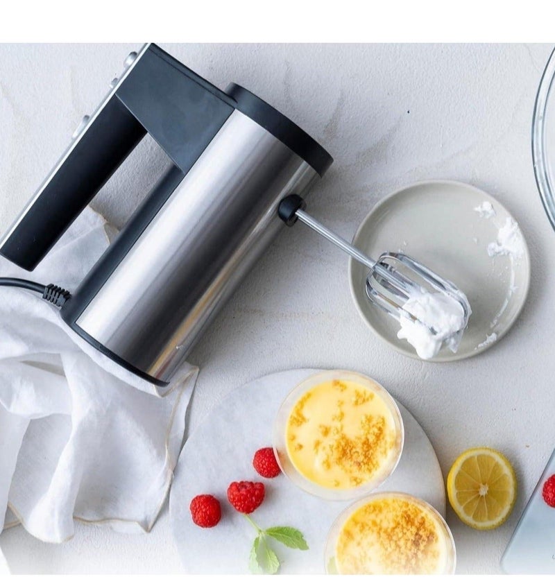 Silver Love  Hand Mixer MM-166 | 600W Powerful Motor | 5-Speed Control | Stainless Steel Beaters | Easy Clean Design | Electric Hand Mixer for Baking, Whipping & Mixing - Image 1