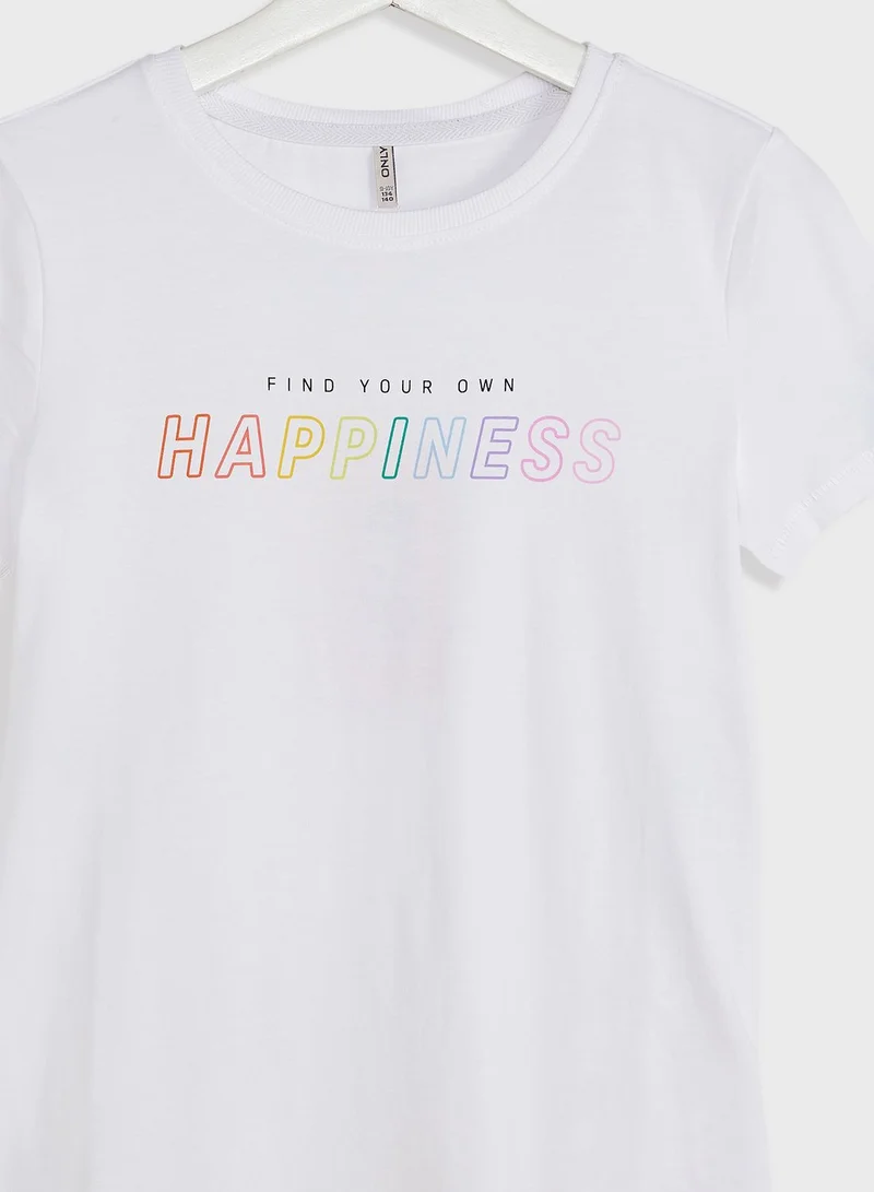 ONLY Kids Slogan T-Shirt