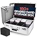 VALUN SLABPRO 160 4 ROW Graded Card Storage Box Durable Sports PSA Card Storage Box Organizer Slab for Your Collection For Baseball Football TCG MTG Cards Top Loader Design - Image 4