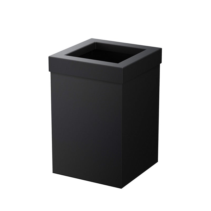 Gatco 1915, Modern Square Stainless Steel Waste Basket, Matte Black, 3.2 gallons , 11.88"H - Image 1