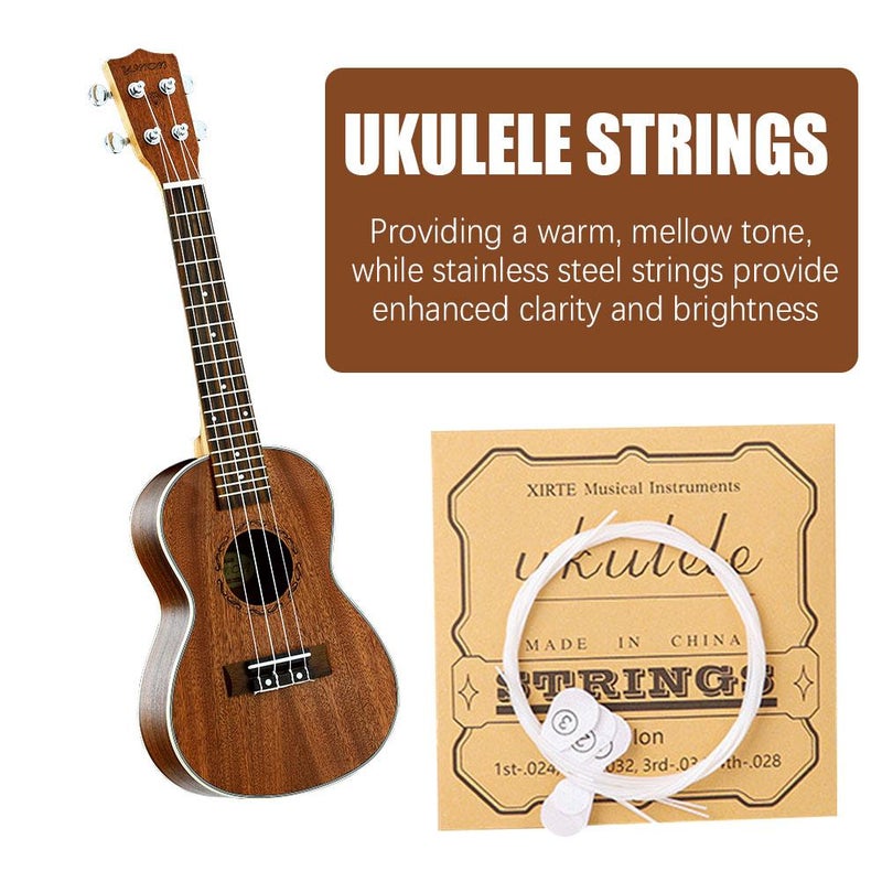 Ukulele strings, ukulele strings, small guitar, Hawaiian guitar, four-string universal nylon strings, genuine product. - Image 2