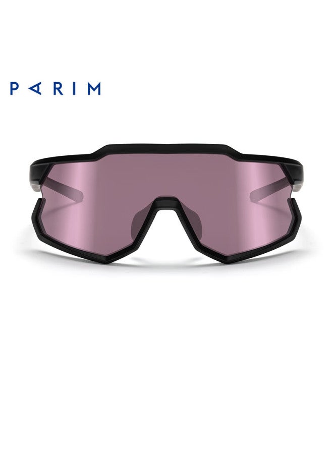 Parim Sports Cycling Windproof Sungl, Uv Protection, Outdoor Hiking Goggles, B02 Black Frame Purple - Image 2