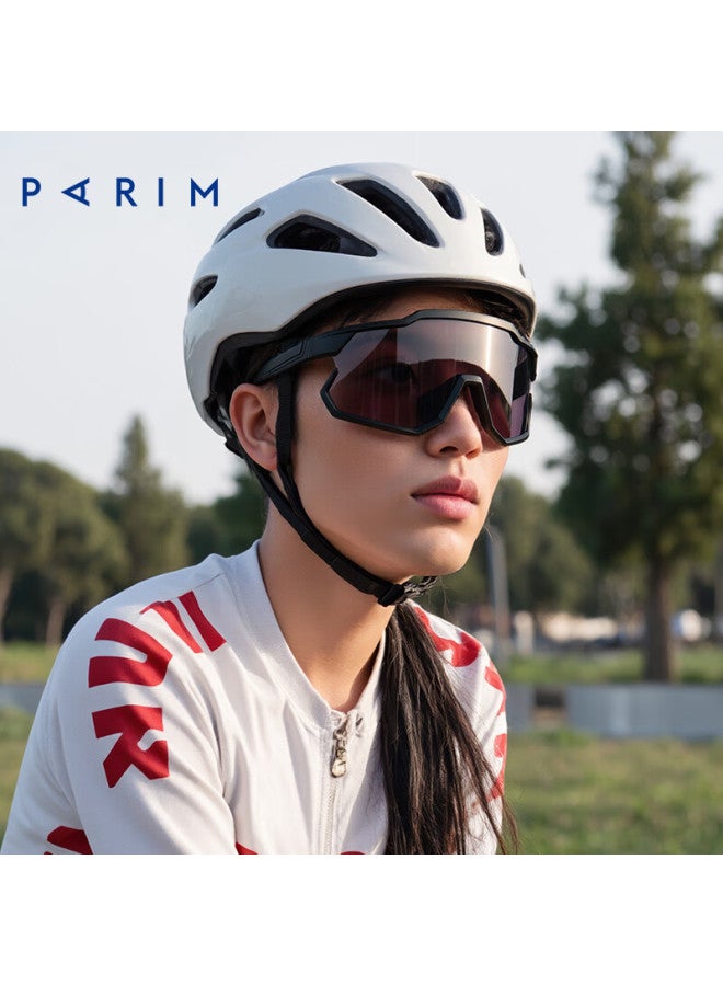 Parim Sports Cycling Windproof Sungl, Uv Protection, Outdoor Hiking Goggles, B02 Black Frame Purple - Image 1