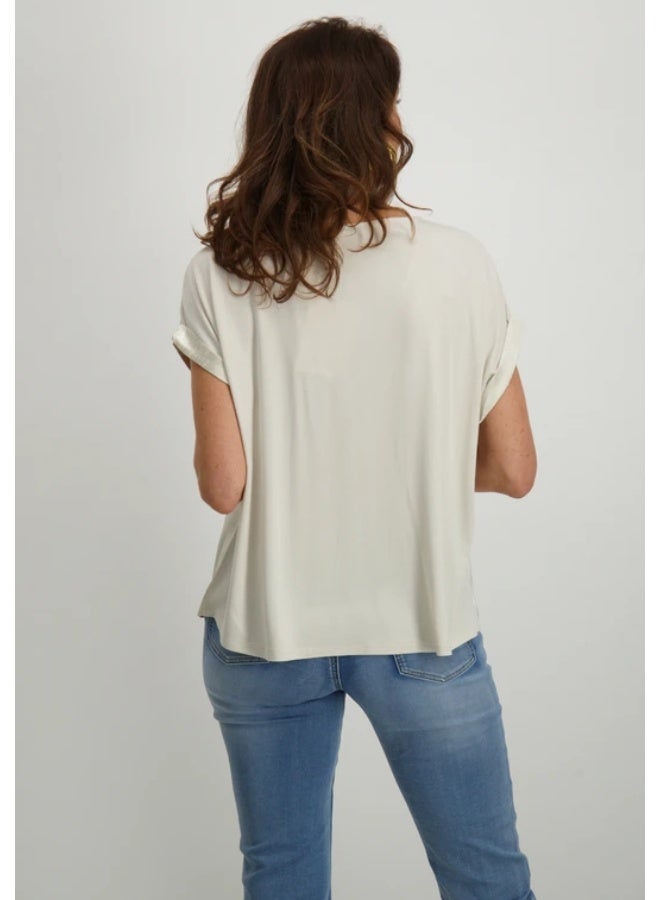 VERO MODA VMBALIA S/S V-NECK T-SHIRT WVN BTQ GA  - Image 3